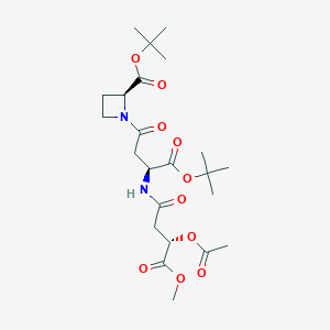 (2S,3S,3''S)-N-[3-(3-Acetoxy-3-methoxycarbonylpropanamido)-3-tert-butoxycarbonylpropanoyl]azetidine-2-carboxylic Acid tert-butyl Ester