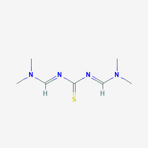 molecular formula C7H14N4S B169161 N,N'-bis[(dimethylamino)methylene]thiourea CAS No. 121876-98-0
