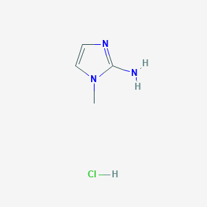 molecular formula C4H8ClN3 B169174 1-Methyl-1H-imidazol-2-amine hydrochloride CAS No. 1450-94-8