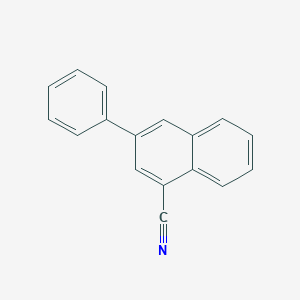 molecular formula C17H11N B169183 3-Phenylnaphthalene-1-carbonitrile CAS No. 134202-75-8