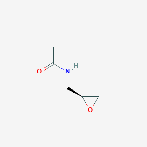 molecular formula C5H9NO2 B169186 N-[(2S)oxiranylmethyl]acetamide CAS No. 183805-10-9