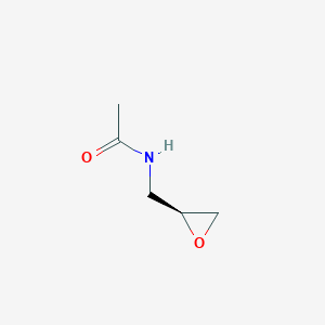 molecular formula C5H9NO2 B169186 Acetamide, N-[(2S)-oxiranylmethyl]- CAS No. 183805-10-9
