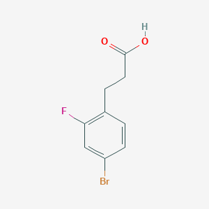 molecular formula C9H8BrFO2 B169194 3-(4-Bromo-2-fluorophenyl)propanoic acid CAS No. 134057-95-7
