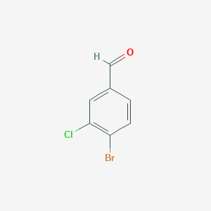 molecular formula C7H4BrClO B169199 4-Bromo-3-chlorobenzaldehyde CAS No. 120077-69-2