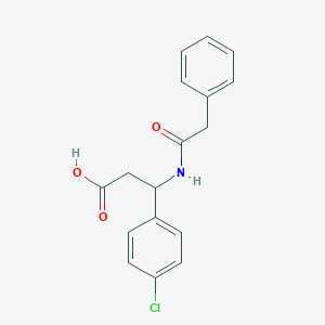 3-(4-Chlorophenyl)-3-(2-phenylacetamido)propanoic acid