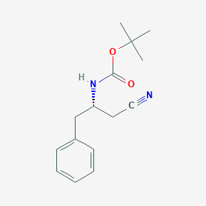 molecular formula C15H20N2O2 B169213 (S)-叔丁基(1-氰基-3-苯基丙-2-基)氨基甲酸酯 CAS No. 172695-25-9