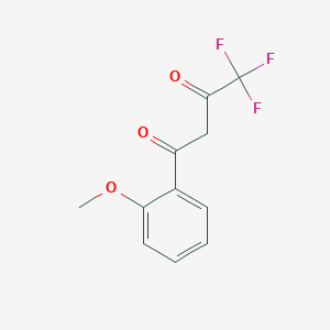molecular formula C11H9F3O3 B169223 4,4,4-三氟-1-(2-甲氧基苯基)丁烷-1,3-二酮 CAS No. 15191-69-2