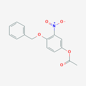 molecular formula C15H13NO5 B169235 4-Benzyloxy-3-nitrophenyl acetate CAS No. 141498-79-5