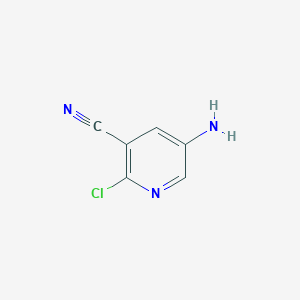 molecular formula C6H4ClN3 B169250 5-Amino-2-chloronicotinonitrile CAS No. 13600-46-9