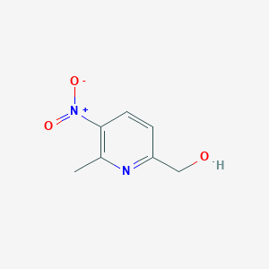 molecular formula C7H8N2O3 B169265 (6-甲基-5-硝基吡啶-2-基)甲醇 CAS No. 13603-40-2