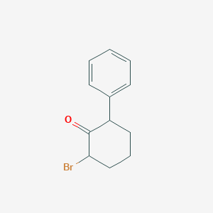 molecular formula C12H13BrO B169268 2-Bromo-6-phenylcyclohexanone CAS No. 155991-28-9