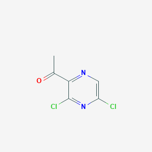 molecular formula C6H4Cl2N2O B169271 1-(3,5-Dichloropyrazin-2-YL)ethanone CAS No. 136866-39-2