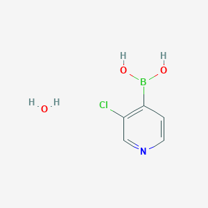 molecular formula C5H7BClNO3 B169278 3-Chloro-4-pyridineboronic acid hydrate CAS No. 1256355-22-2