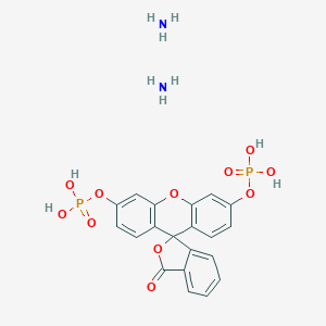 molecular formula C20H20N2O11P2 B169285 Fluorescein-diphosphat diammonium salt CAS No. 197777-66-5