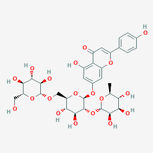 molecular formula C33H40O19 B169289 Apigenin 7-O-(2G-rhamnosyl)gentiobioside 