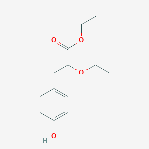 molecular formula C13H18O4 B169291 Ethyl 2-ethoxy-3-(4-hydroxyphenyl)propanoate CAS No. 197299-16-4