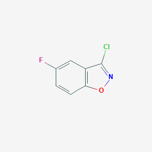 molecular formula C7H3ClFNO B169304 3-Chloro-5-fluorobenzo[d]isoxazole CAS No. 178747-50-7