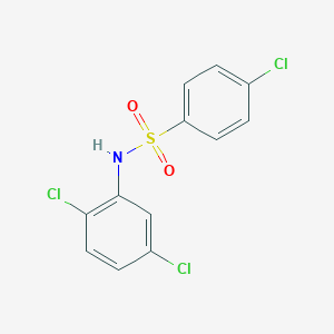molecular formula C12H8Cl3NO2S B169306 4-chloro-N-(2,5-dichlorophenyl)benzenesulfonamide CAS No. 14738-06-8