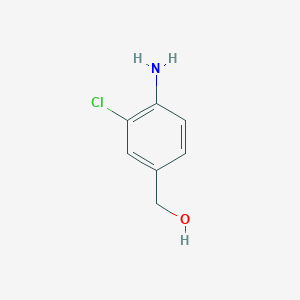 molecular formula C7H8ClNO B169318 (4-Amino-3-chlorophenyl)methanol CAS No. 113372-69-3