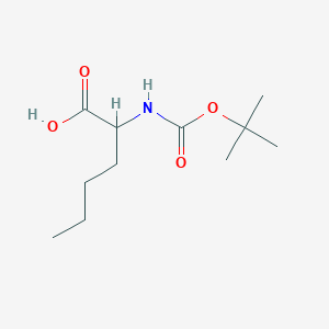 molecular formula C11H21NO4 B169322 2-{[(Tert-butoxy)carbonyl]amino}hexanoic acid CAS No. 125342-48-5