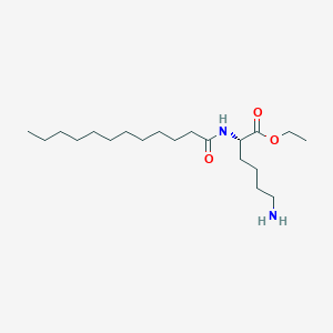 Ethyl (2S)-6-amino-2-(dodecanoylamino)hexanoate