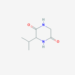 molecular formula C7H12N2O2 B169332 3-异丙基哌嗪-2,5-二酮 CAS No. 14771-77-8