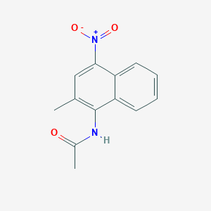 molecular formula C13H12N2O3 B169339 n-(2-Methyl-4-nitronaphthalen-1-yl)acetamide CAS No. 13615-36-6