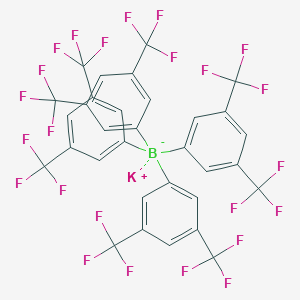 molecular formula C32H12BF24K B016934 Potassium tetrakis[3,5-bis(trifluoromethyl)phenyl]borate CAS No. 105560-52-9