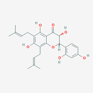 molecular formula C25H28O7 B169351 Kushenol L CAS No. 101236-50-4
