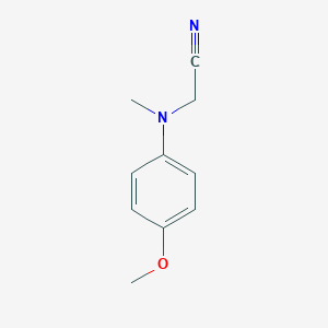molecular formula C10H12N2O B169357 2-(Methyl p-anisylamino)acetonitrile CAS No. 149399-58-6