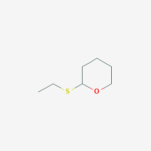 molecular formula C7H14OS B169364 2-Ethylsulfanyloxane CAS No. 16315-51-8