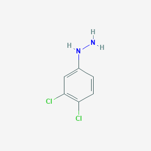 molecular formula C6H6Cl2N2 B169366 (3,4-Dichlorophenyl)hydrazine CAS No. 13124-18-0