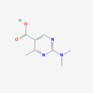 molecular formula C8H11N3O2 B169369 2-(Dimethylamino)-4-methylpyrimidine-5-carboxylic acid CAS No. 180283-68-5