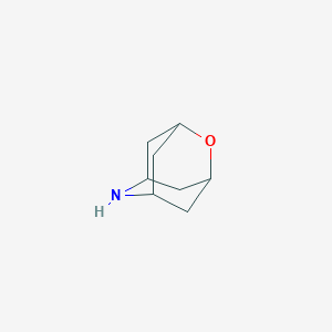 molecular formula C8H13NO B169371 (1r,3r,5r,7r)-2-氧杂-6-氮杂金刚烷 CAS No. 19557-29-0