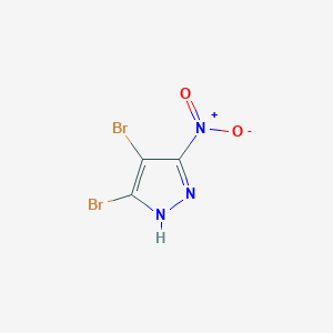 molecular formula C3HBr2N3O2 B169374 3,4-Dibromo-5-nitro-1H-pyrazole CAS No. 104599-37-3