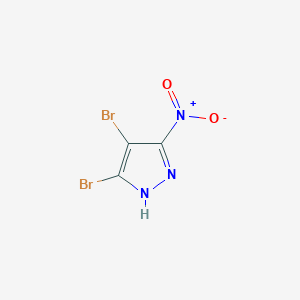 molecular formula C3HBr2N3O2 B169374 4,5-dibromo-3-nitro-1H-pyrazole CAS No. 104599-37-3
