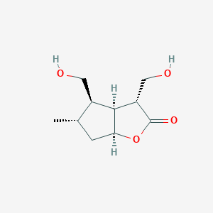 molecular formula C10H16O4 B169378 Gelsemiol 