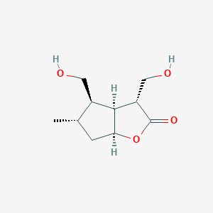 molecular formula C10H16O4 B169378 Gelsemiol CAS No. 110414-77-2