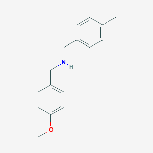 molecular formula C16H19NO B169380 (4-Methoxy-benzyl)-(4-methyl-benzyl)-amine CAS No. 197728-27-1