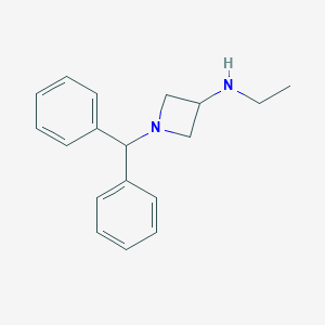 molecular formula C18H22N2 B169388 1-Benzhydryl-N-ethylazetidin-3-amine CAS No. 147293-66-1