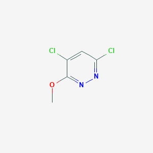 molecular formula C5H4Cl2N2O B169390 4,6-Dichloro-3-methoxypyridazine CAS No. 112342-58-2