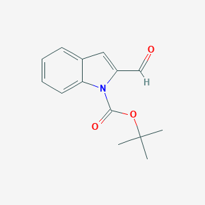 molecular formula C14H15NO3 B169392 Tert-butyl 2-formyl-1H-indole-1-carboxylate CAS No. 114604-96-5