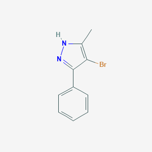 molecular formula C10H9BrN2 B169393 4-bromo-3-methyl-5-phenyl-1H-pyrazole CAS No. 13808-66-7