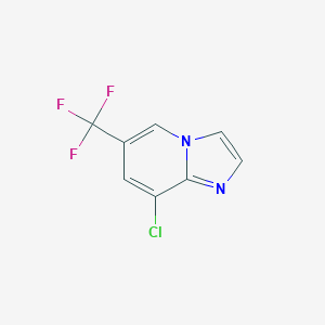 molecular formula C8H4ClF3N2 B169397 8-Chloro-6-(trifluoromethyl)imidazo[1,2-a]pyridine CAS No. 178488-36-3