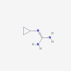 molecular formula C4H9N3 B169398 N-Cyclopropylguanidine CAS No. 168627-33-6