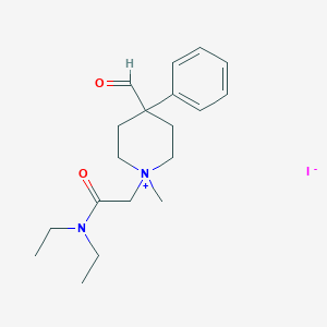 1-((Diethylcarbamoyl)methyl)-4-formyl-1-methyl-4-phenylpiperidinium iodide