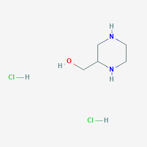 molecular formula C5H14Cl2N2O B169416 哌嗪-2-甲醇二盐酸盐 CAS No. 122323-87-9