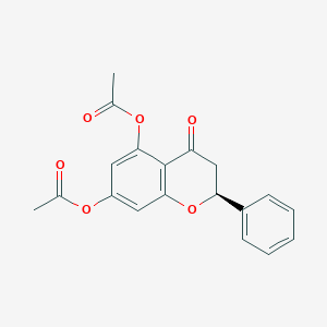 molecular formula C19H16O6 B169417 (S)-5,7-Diacetoxyflavanone CAS No. 111441-88-4