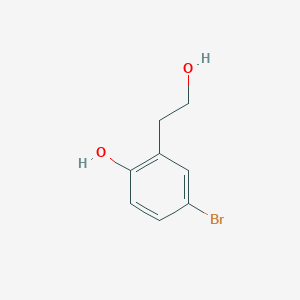 molecular formula C8H9BrO2 B169422 4-Bromo-2-(2-hydroxyethyl)phenol CAS No. 198277-06-4