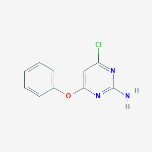 molecular formula C10H8ClN3O B169423 2-Amino-4-phenoxy-6-chloropyrimidine CAS No. 100763-71-1